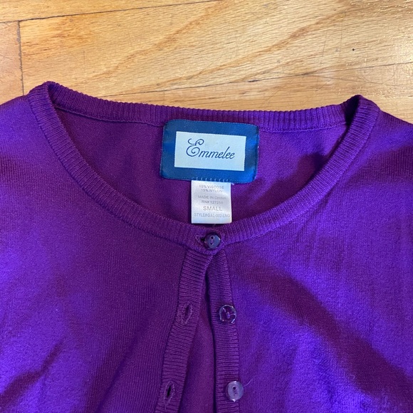 Purple cardigan - Picture 2 of 3